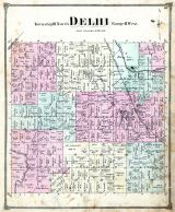 Delhi Township, Ingham County 1874 with Lansing